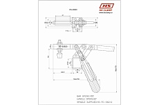 Зажим с горизонтальной рукоятью HS CLAMP HS-20820