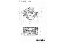 Аккумуляторная дисковая пила Metabo KS 18 LTX 66 BL 611866660