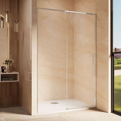 Душевая дверь Vincea Ультима (Ultima) VDS-7UL130CL 130x200 хром, прозрачная