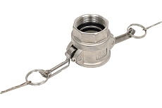 Нержавеющий камлок TITAN LOCK тип D розетка, внутр. резьба BSP 1 1/2&quot;, AISI316 TL150DSS316