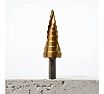 Сверло ступенчатое по металлу Advancetool 4-20 мм, HSS6542M2 (Р6М5) c TiN покрытием ADT-СМСТ0420Т
