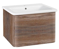 Тумба с раковиной Runo Тоскана 60 см темное дерево
