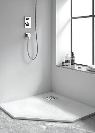 Поддон для душа RGW Stone Tray-W 90x90 камень, белый 14155099-01-11
