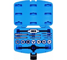 Набор метчиков и плашек King Tony SK5 M3-M12, кейс, 16 предметов 12916MQ1