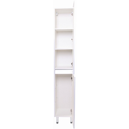 Шкаф пенал Style Line Даллас Люкс Plus 30 см белый глянец СС-00002235