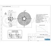 Осевой вентилятор АРКАИМ 500 мм, 380 Вольт. Поток: нагнетание. YWF4D-500В-137/35-G