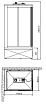 Душевая кабина Orans Basic+ SR-86152 L/R 110x80