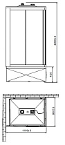 Душевая кабина Orans Basic+ SR-86152 L/R 110x80