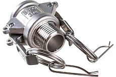 Камлок тип B (розетка; наружная резьба BSP; 12 мм-1/2&quot;; нержавеющая сталь) TITAN LOCK TL50BSS