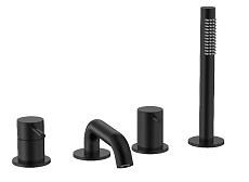 Смеситель на борт ванны AQUAme Siena AQM6219MB черный матовый