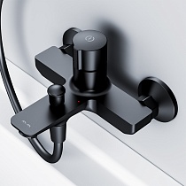 Смеситель для ванны AM.PM X-Joy F85A10522 нажимной TouchReel, черный