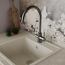 Смеситель для кухни Oliveeka OL-458022-BGM с подкл. к фильтру, оружейный металл