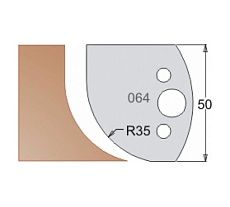 Нож мультисистема HSS полугалтель R35 50x20x4 мм Dimar 3306450