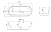 Акриловая ванна Art&Max AM-218-1700-750 170x75