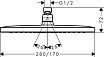 Верхний душ Hansgrohe Croma E 280 1jet 26257000