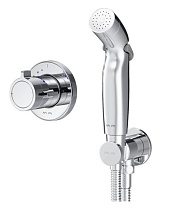 Смеситель Am.Pm X-Joy с термостатом, монтируемый в стену с гигиеническим душем F0H85A400