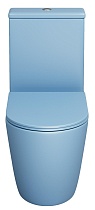 Унитаз-компакт Grossman Color GR-4480BSMS безободковый, голубой матовый