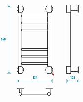 Полотенцесушитель электрический Energy Ergo2 P EETRERGO2P653 30x65 хром