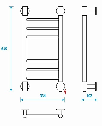 Полотенцесушитель электрический Energy Ergo2 P EETRERGO2P653 30x65 хром