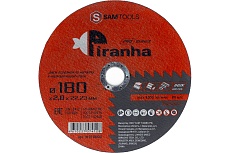 Диск отрезной по металлу и нержавеющей стали PIRANHA PRO 180x2.0x22.23 мм (T41 WA46T BF) SAMGRUPP SAMC-019218020