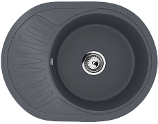 Кухонная мойка Ulgran Classic U-107m-343 57 см антрацит