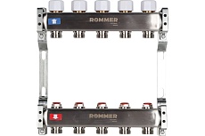 Коллектор из нержавеющей стали Rommer без расходомеров, 5 выходов Rms-3200-000005 RG0091LAMPBP73