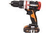 Аккумуляторная бесщеточная ударная дрель-шуруповерт Worx WX354