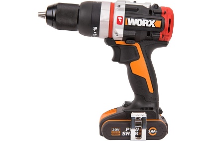 Аккумуляторная бесщеточная ударная дрель-шуруповерт Worx WX354
