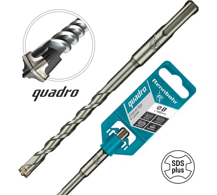 Бур Quadro (8x160 мм; SDS+) RENNBOHR 510816