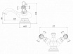 Смеситель для раковины Zorg Antic A 6011U-BR бронза
