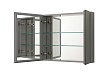 Зеркальный шкаф Aquatek 63x66 см хром AQ7608-MC