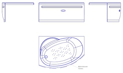 Фронтальная панель Ваннеса Монти 150x66 L/R