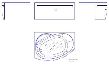 Фронтальная панель Ваннеса Монти 150x66 L/R