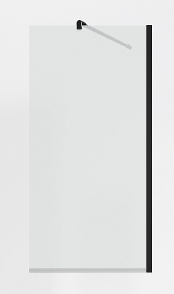 Шторка для ванны Timo TC-60/03C-8 60x140 прозрачное, черный