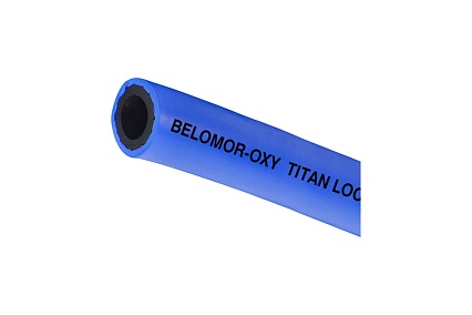 Рукав кислородный «BELOMOR-OXY», синий, внутренний диаметр 13 мм, 20 bar, 20 м TITAN LOCK TL013BM-OXY_20