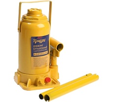 Бутылочный гидравлический домкрат Тундра второй клапан, подъем/подхват 425/225 мм, 16 т 9422642