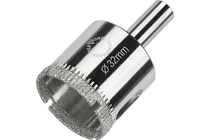 Коронка алмазная по керамике, плитке и стеклу 32 мм Diamond Industrial DIDCBC032