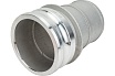 Камлок соединение типа E (4"; ниппель с хвостовиком; алюминий) TITAN LOCK TL400EAL