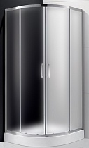 Душевой уголок Cezares MOLVENO-R-2-80-P-Cr 80x80 рифленый, 2 двери, четверть круга