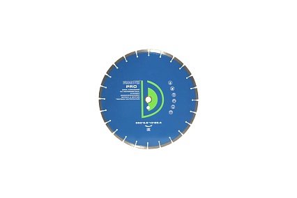 Диск алмазный сегментный по железобетону PRO (350х25.4х3.5х10 мм; 24Z) Diamaster 1000264