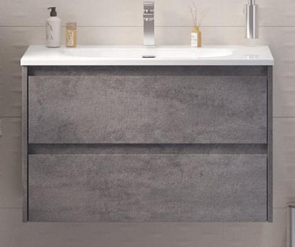 Тумба с раковиной BelBagno Kraft 39-800 80 см Cemento Grigio