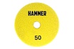 Круг алмазный шлифовальный гибкий черепашка Flex 206-211 (125 мм; P50) Hammer 691454