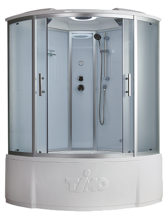 Душевая кабина Timo Standart T-6625SF Silver Fabric 120x120, без г/м, матовые стекла, хром