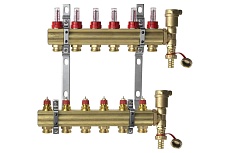Комплект коллекторов Danfoss FHF-6F set, 6 выходов 088U0726 049525