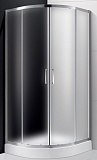 Душевой уголок Cezares MOLVENO-R-2-100-P-Cr 100x100 рифленый, 2 двери, четверть круга
