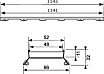 Основа TECEdrainline 601272 120 см под плитку "plate II"