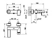 Смеситель для ванны Gessi Via Manzoni 38613-149 никель