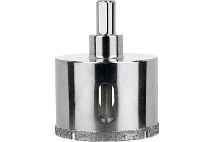 Коронка алмазная по керамограниту и керамике с центрирующим сверлом 55 мм Diamond Industrial DIDCSC055
