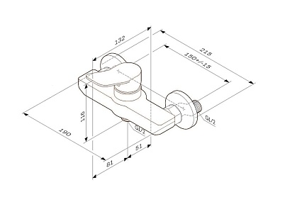 Смеситель для душа Am.Pm X-Joy F85A20033 белый матовый