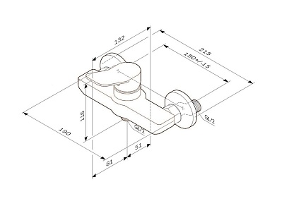 Смеситель для душа Am.Pm X-Joy F85A20033 белый матовый